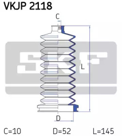 Комплект пыльника SKF VKJP 2118